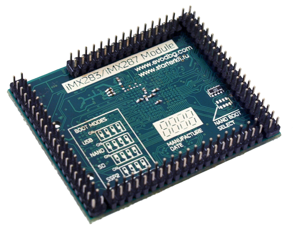EV-iMX287-Micro, вид снизу