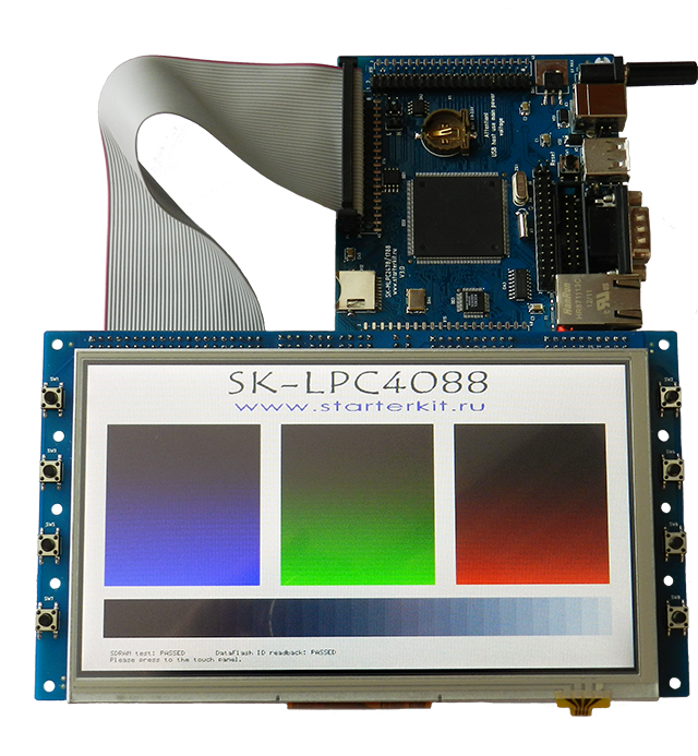 SK-LPC4088, подключение SK-ATM0700D4-Plug
